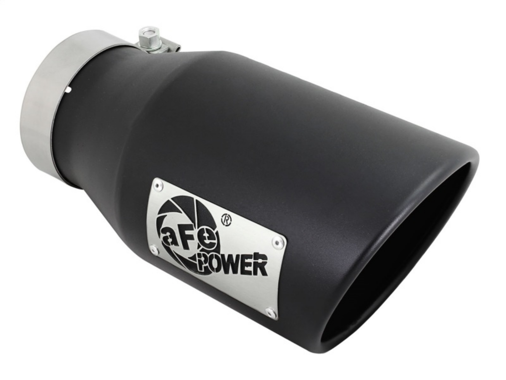 Picture of aFe Diesel Exhaust Tip Bolt On Black 4in Inlet x 6in Outlet x 12in