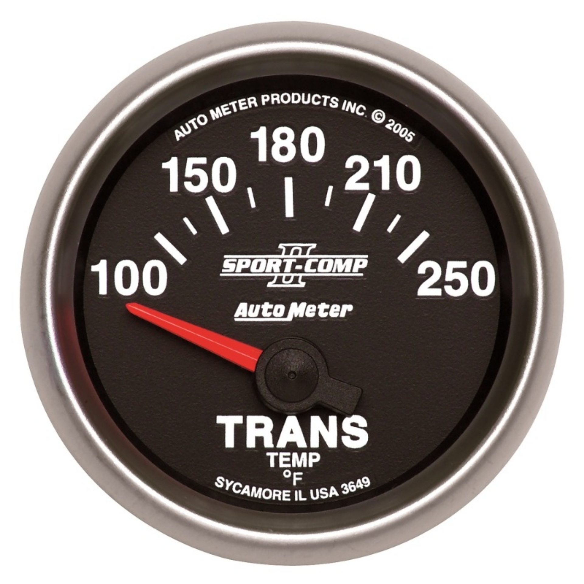 Picture of Autometer Sport-Comp II Short Sweep Electronic 100-250 Deg F Transmission Temp Gauge