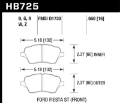 Picture of Hawk 2014 Ford Fiesta ST HPS 5-0 Front Brake Pads