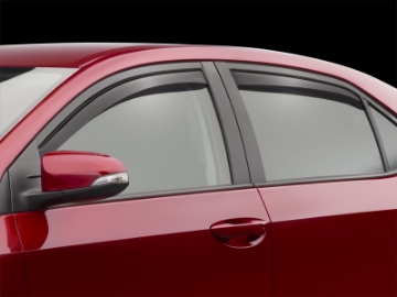 Picture of WeatherTech 14+ Toyota Corolla Front & Rear Window Deflectors - Dark Smoke