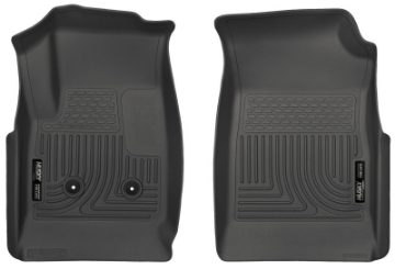 Picture of Husky Liners 15 Colorado Crew Cab-Ext Cab WeatherBeater Black Front Floor Liner