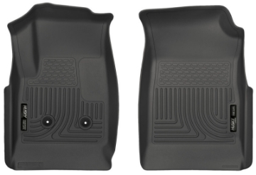 Picture of Husky Liners 15 Colorado Crew Cab-Ext Cab WeatherBeater Black Front Floor Liner