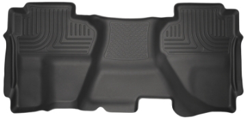 Picture of Husky Liners 07-13 Chevrolet Silverado 1500 Ext Cab WeatherBeater Black 2nd Seat Floor Liners