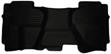 Picture of Husky Liners 07-13 Chevrolet Silverado 1500 Ext Cab WeatherBeater Black 2nd Seat Floor Liners