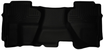 Picture of Husky Liners 07-13 Chevrolet Silverado 1500 Ext Cab WeatherBeater Black 2nd Seat Floor Liners