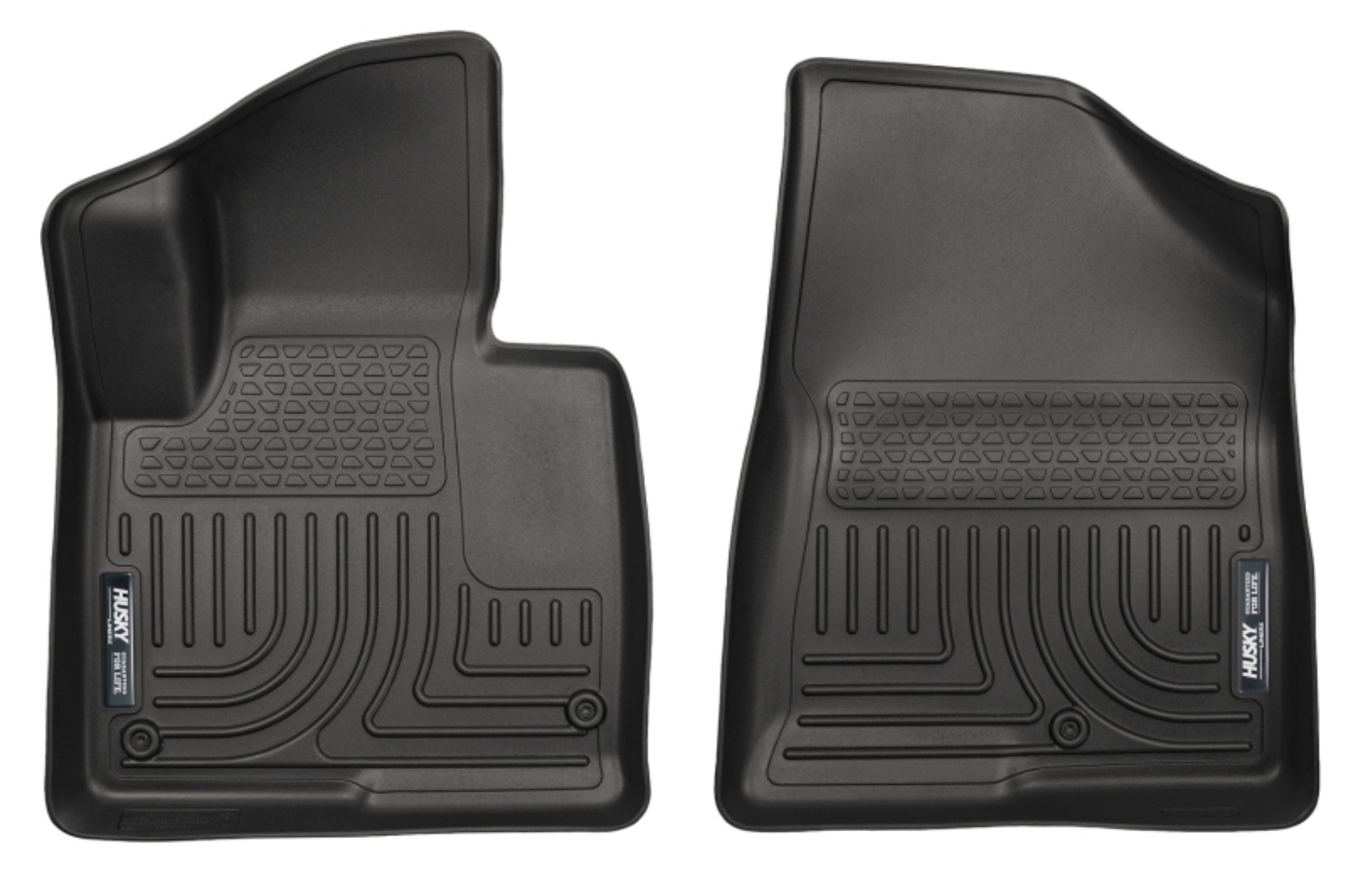 Picture of Husky Liners 13-15 Hyundai Sante Fe Sport-Sport 2-0T WeatherBeater Front Row Black Floor Liners