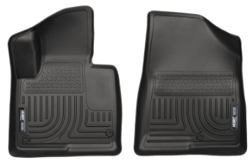Picture of Husky Liners 13-15 Hyundai Sante Fe Sport-Sport 2-0T WeatherBeater Front Row Black Floor Liners