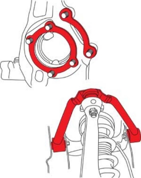 Picture of SPC Performance 03-08 Nissan 350Z-03-07 Infiniti G35 Front Adjustable Control Arms