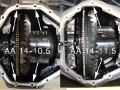 Picture of aFe Rear Differential Cover Raw; Street Series; Dodge Diesel Trucks 03-05 L6-5-9L td