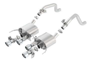 Picture of Borla 2014 Chevrolet Corvette C7 6-2L 8cyl S Type Exhaust w- NPP Dual Mode rear section only