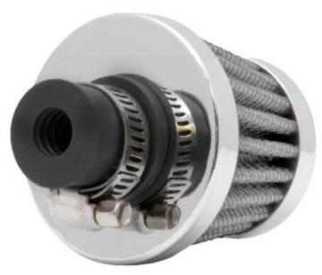Picture of K&N 2in Base OD x -375in Flange ID x 1-75in H Rubber Base Crankcase Vent Filter - White
