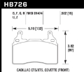 Picture of Hawk 2014 Chevrolet Corvette PC Front Brake Pads