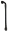 Picture of Fragola -6AN Ext Black PTFE Hose Assembly Straight x 90 Degree 24in
