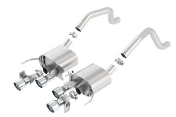 Picture of Borla 15 Chevy Corvette C7 ZO6 6-2L w-o AFM w- NPP ATAK Quad RD RL AC Tips Center Rear Exit Exhaust
