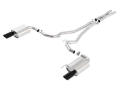 Picture of Borla S-Type Cat-Back 15-17 Ford Mustang GT 5-0L V8 MT-AT 2-5in pipe 4in tip Black Chrome