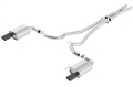 Picture of Borla S-Type Cat-Back 15-17 Ford Mustang GT 5-0L V8 MT-AT 2-5in pipe 4in tip Black Chrome
