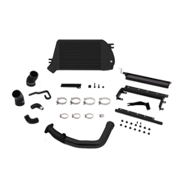 Picture of Mishimoto 2015 Subaru WRX Top-Mount Intercooler Kit - Powder Coated Black & Black Pipes