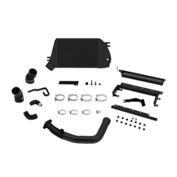 Picture of Mishimoto 2015 Subaru WRX Top-Mount Intercooler Kit - Powder Coated Black & Black Pipes