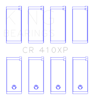 Picture of King Engine Bearings Ford Lotus 1-5L - 1-6L OHV Size STD Performance Rod Bearing Set