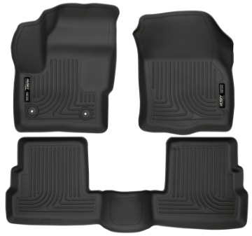 Picture of Husky Liners 2015 Lincoln MKC WeatherBeater Black Front & Second Seat Floor Liner