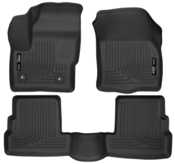 Picture of Husky Liners 2015 Lincoln MKC WeatherBeater Black Front & Second Seat Floor Liner