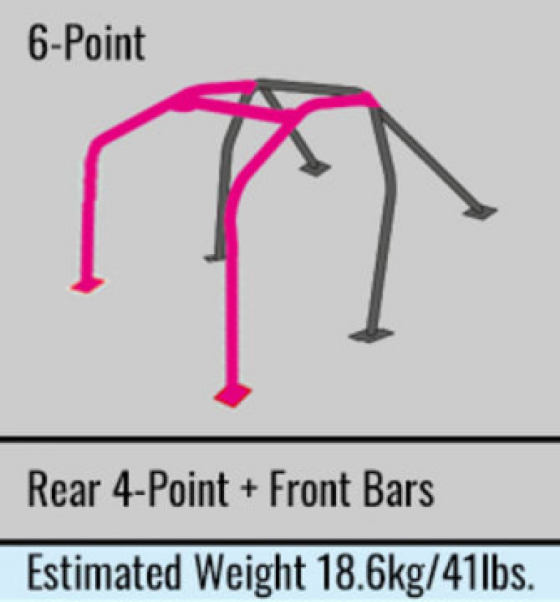 Picture of Cusco Chromoly Roll Cage 6 Point 2 Passenger Through Dash 2015 Subaru WRX - STI