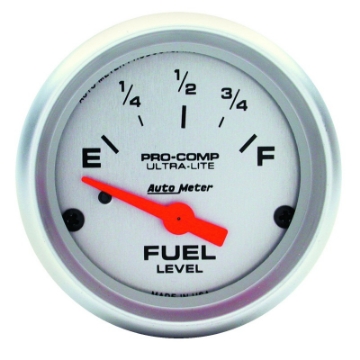 Picture of Autometer Ultra-Lite 52mm 73 OHMS Empty-10 OHMS Full Short Sweep Electronic Fuel Level Gauge
