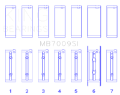 Picture of King Engine Bearings 89-15 Dodge Cummins Diesel 5-9L 6-7L Inline 6 Size 0-5mm Main Bearing Set