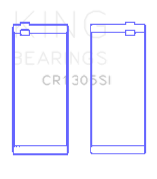 Picture of King 03-15 Dodge Cummins Diesel 5-9L L6 Size 0-5 Cracked Rod Bearing Must Order 6 for Set