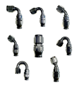 Picture of Fragola -10AN Real Street x 60 Degree Hose End Black For PTFE Hose