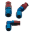 Picture of Fragola -4AN Straight Hose End - Alum