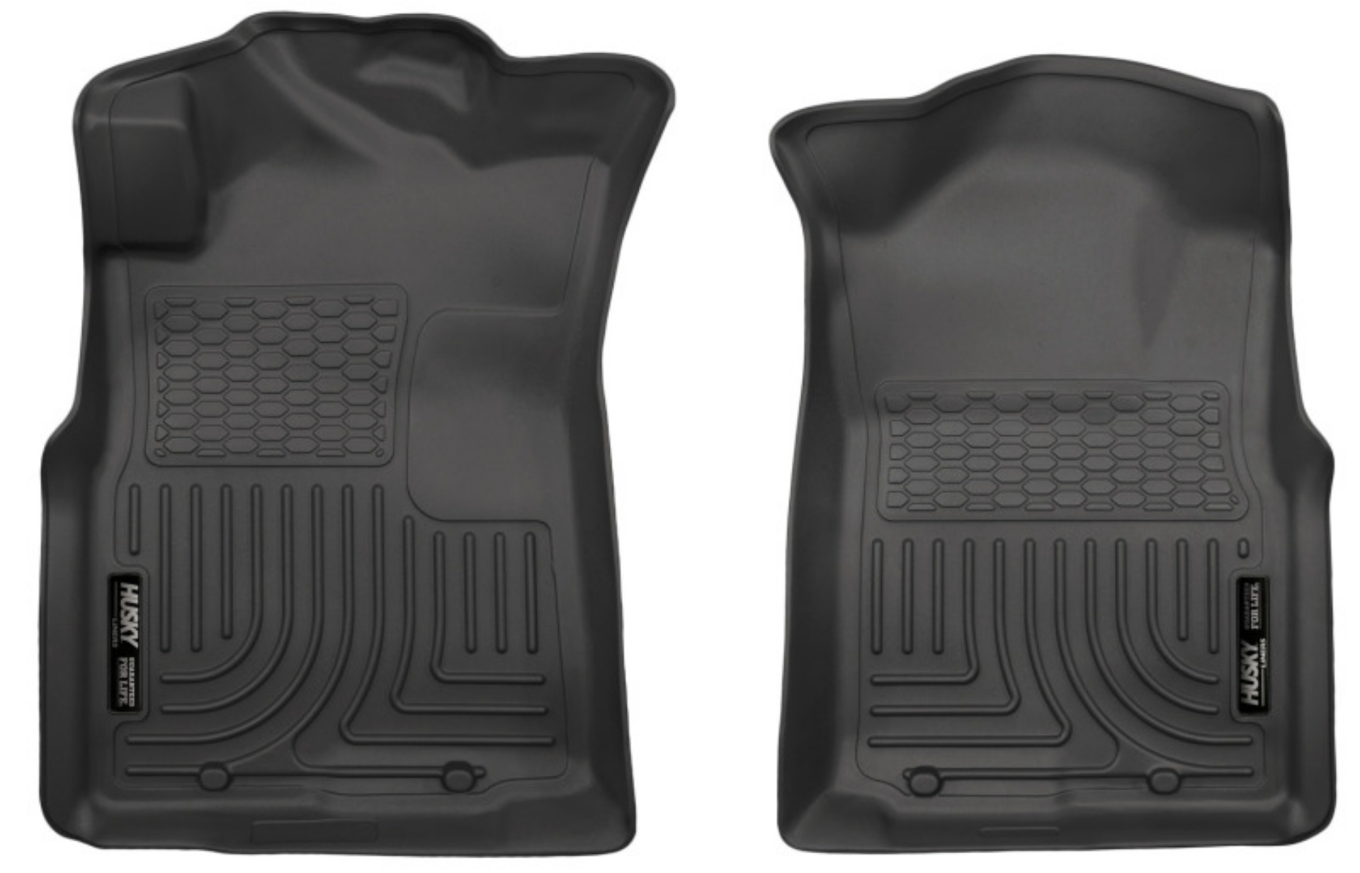 Picture of Husky Liners 05-15 Toyota Tacoma Crew-Extended-Standard Cab WeatherBeater Front Black Floor Liners