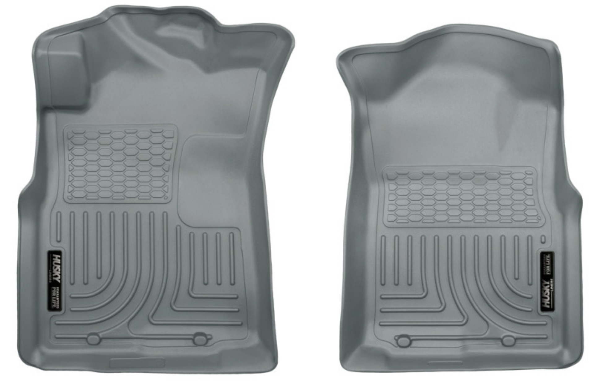 Picture of Husky Liners 05-15 Toyota Tacoma Crew-Extended-Standard Cab WeatherBeater Front Grey Floor Liners