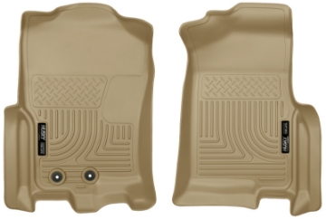 Picture of Husky Liners 2015 Ford Expedition-Lincoln Navigator WeatherBeater Front Tan Floor Liners