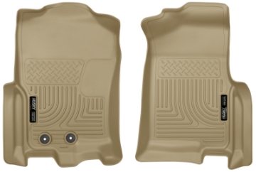 Picture of Husky Liners 2015 Ford Expedition-Lincoln Navigator WeatherBeater Front Tan Floor Liners
