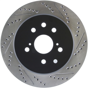 Picture of StopTech Slotted & Drilled Sport Brake Rotor Left Rear 13-14 Lexus GS300-350-400-430
