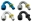Picture of Fragola -10AN Push-Lite End 150 Degree - Black