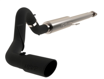Picture of MBRP 2015 Ford F-150 2-7L - 3-5L EcoBoost 4in Cat Back Single Side Black Exhaust System