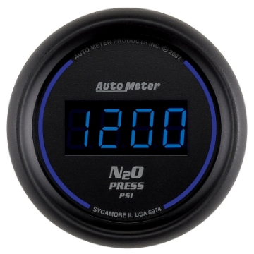 Picture of Autometer Ultra-Lite 2-1-16in 1600 PSI Digital Nitrous Pressure Gauge - Black
