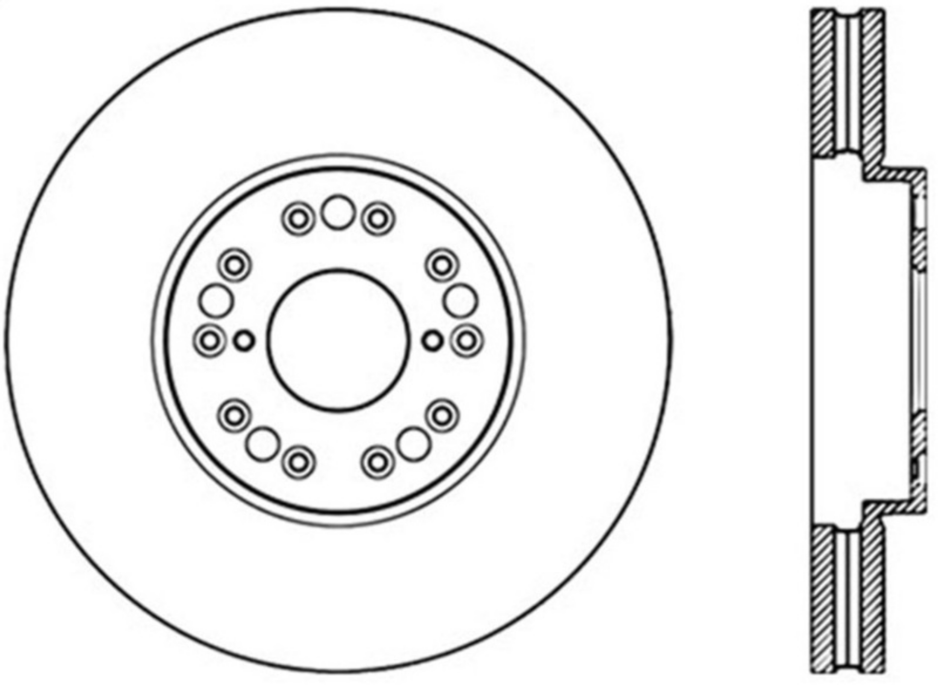 Picture of StopTech Power Slot 93-05 Lexus GS Series - 00-05 IS300 - 93-94 LS Front Left Cryo Slotted Rotor