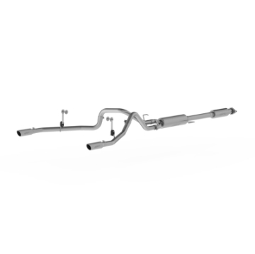 Picture of MBRP 2015 Ford F-150 5-0L 3in Cat Back Dual Split Rear Exit T409 Exhaust System