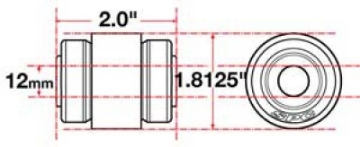Picture of SPC Performance Flex Joint X-AXIS Jeep JK Front UCA 12mm X 2 X 1-8125