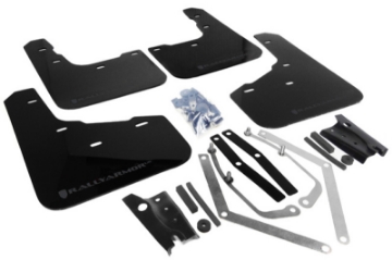 Picture of Rally Armor 13-19 Ford Fiesta ST Black UR Mud Flap w-Blue Logo