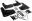 Picture of Rally Armor 13-19 Ford Fiesta ST Black UR Mud Flap w-Silver Logo