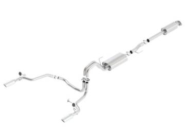 Picture of Borla 15-16 Ford F-150 3-5L EcoBoost Ext- Cab Std- Bed Catback Exhaust S-Type Single Split Rear Exit
