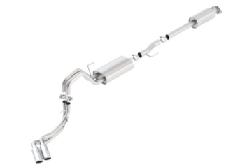 Picture of Borla 15-16 Ford F-150 3-5L EcoBoost Ext- Cab Std- Bed Catback Exhaust Touring Truck Side Exit