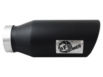 Picture of aFe Diesel Exhaust Tip Bolt On Black 4in Inlet x 6in Outlet x 15in