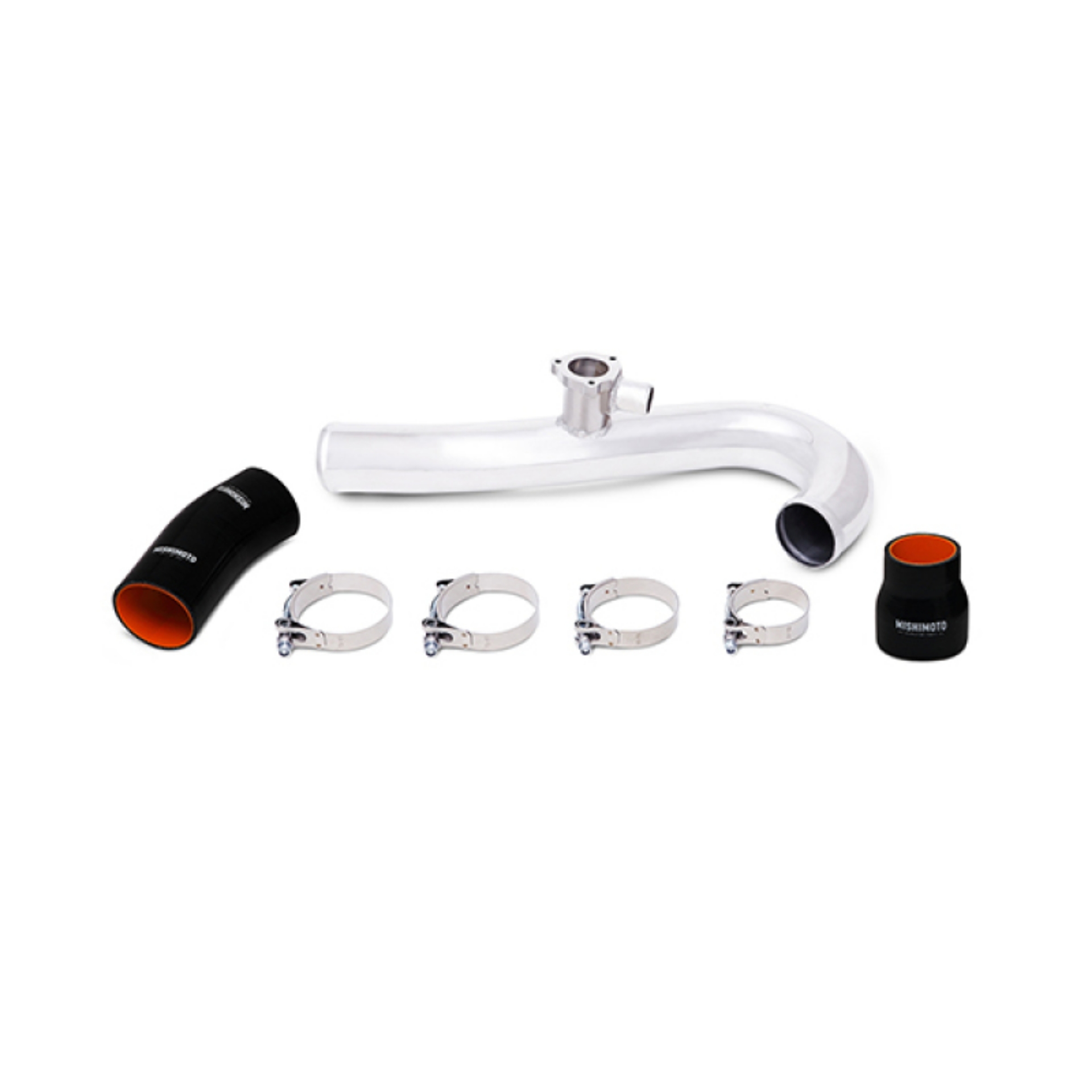 Picture of Mishimoto 2015 Ford Mustang EcoBoost 2-3L Intercooler Hot Side Polished Pipe and Boot Kit