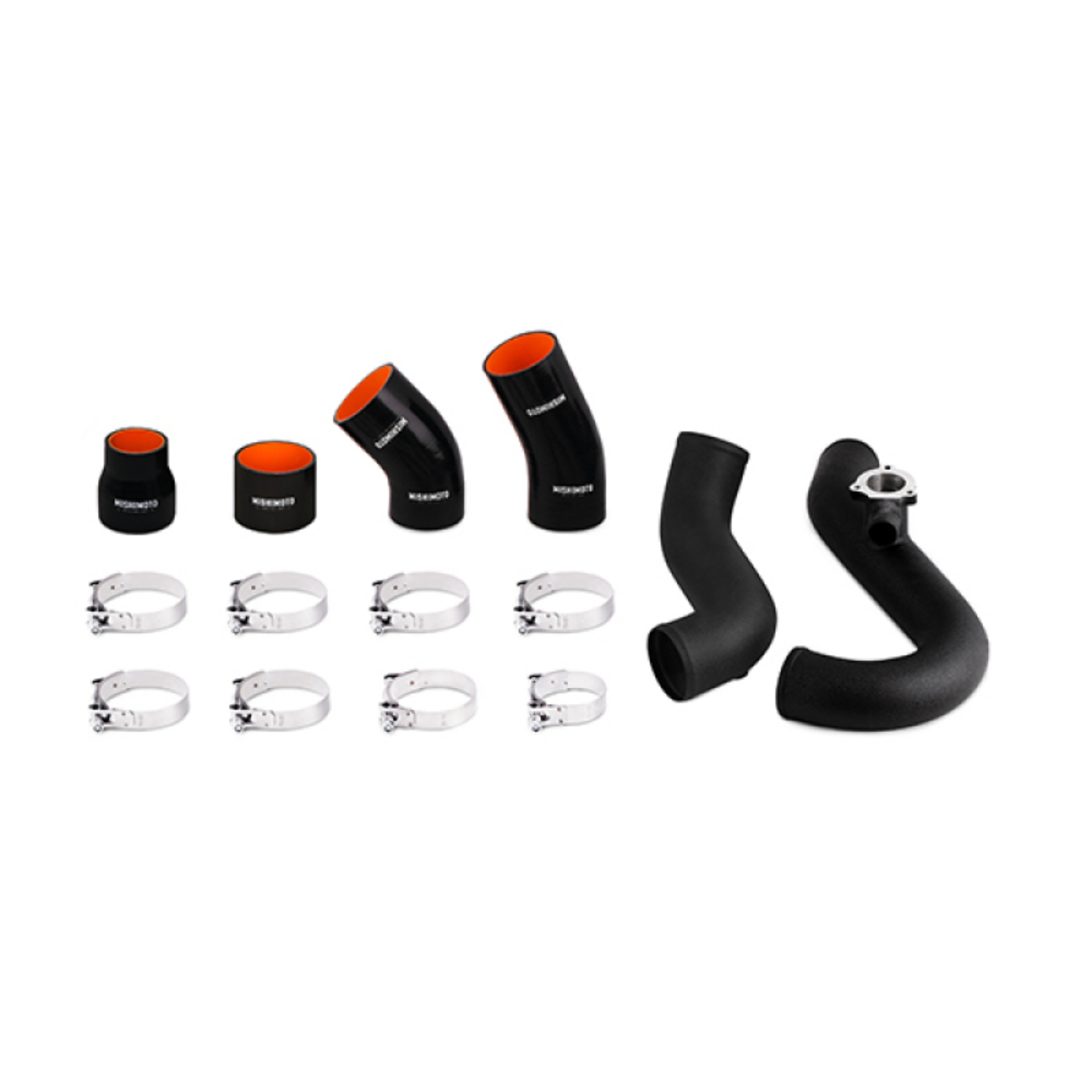 Picture of Mishimoto 2015 Ford Mustang EcoBoost 2-3L Intercooler Wrinkle Black Pipe and Boot Kit