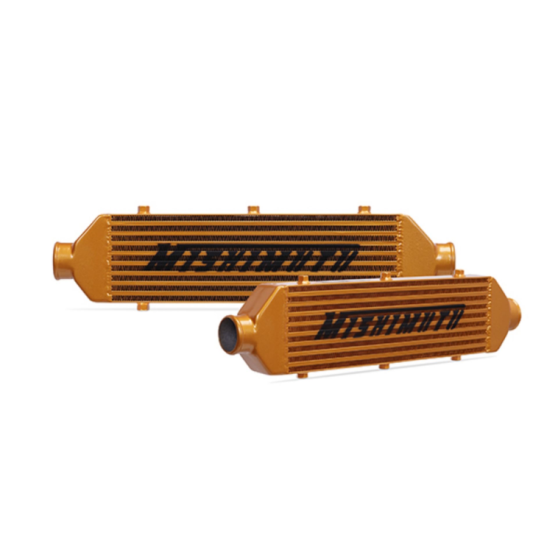 Picture of Mishimoto Universal Gold Z Line Intercooler Overall Size: 28x8x3 Core Size: 21x6x2-5 Inlet - Outlet